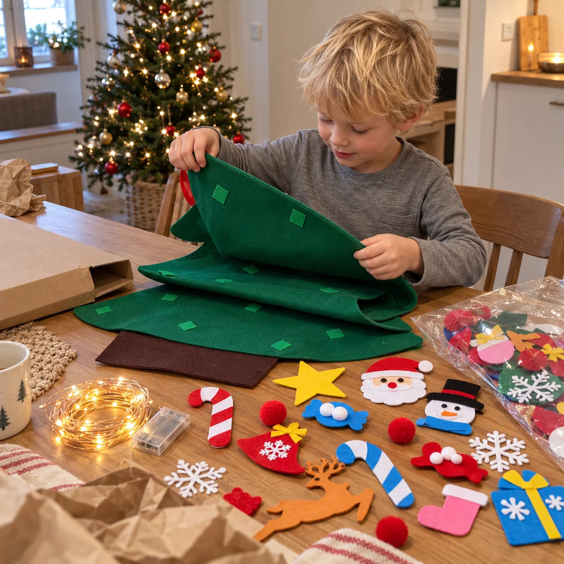 Mitt første juletre – Juletre i filt for barn